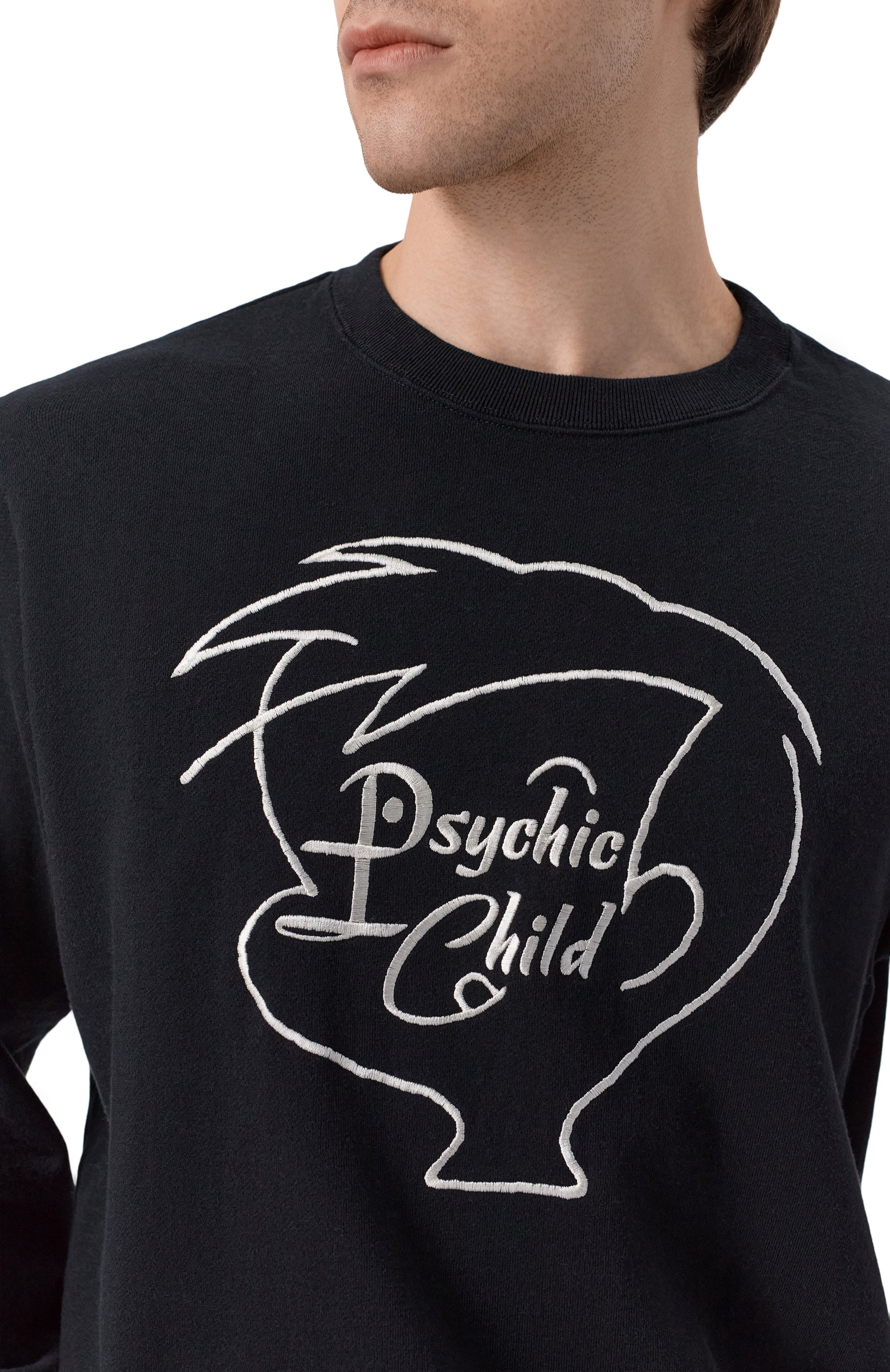 Хлопковый свитшот UNDERCOVER черного цвета по цене 33450 руб., арт. UC1F4891-3, фото 5 Хлопковый свитшот UNDERCOVER, арт. UC1F4891-3, фото 5