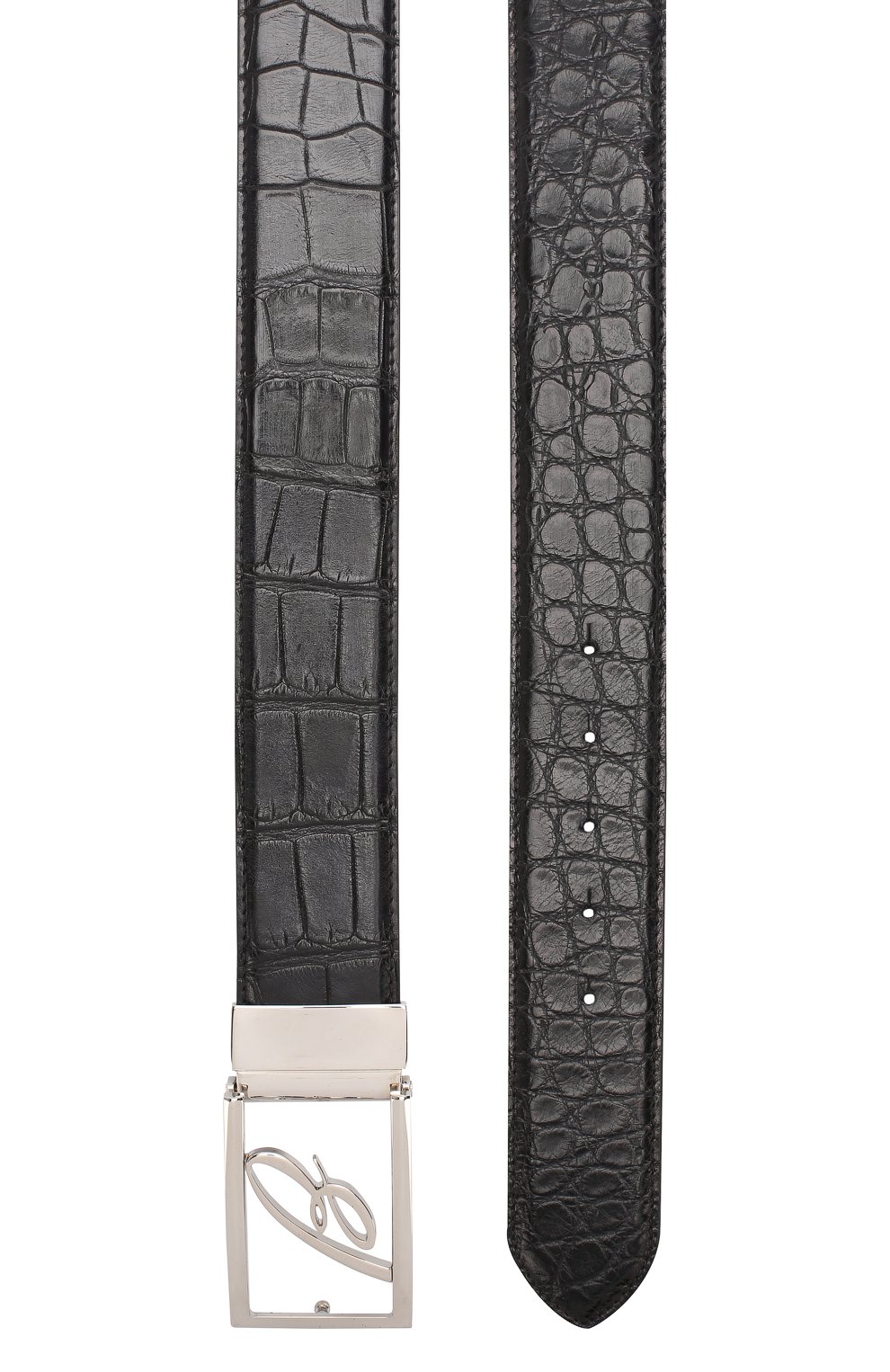 Ремень из кожи аллигатора BRIONI, арт. 0BAG0L/P8722/AMIS, фото 2