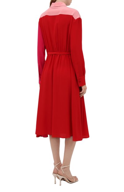 Шелковое платье STELLA MCCARTNEY красного цвета по цене 181000 руб., арт. 603675/SY206, фото 4 Шелковое платье STELLA MCCARTNEY, арт. 603675/SY206, фото 4