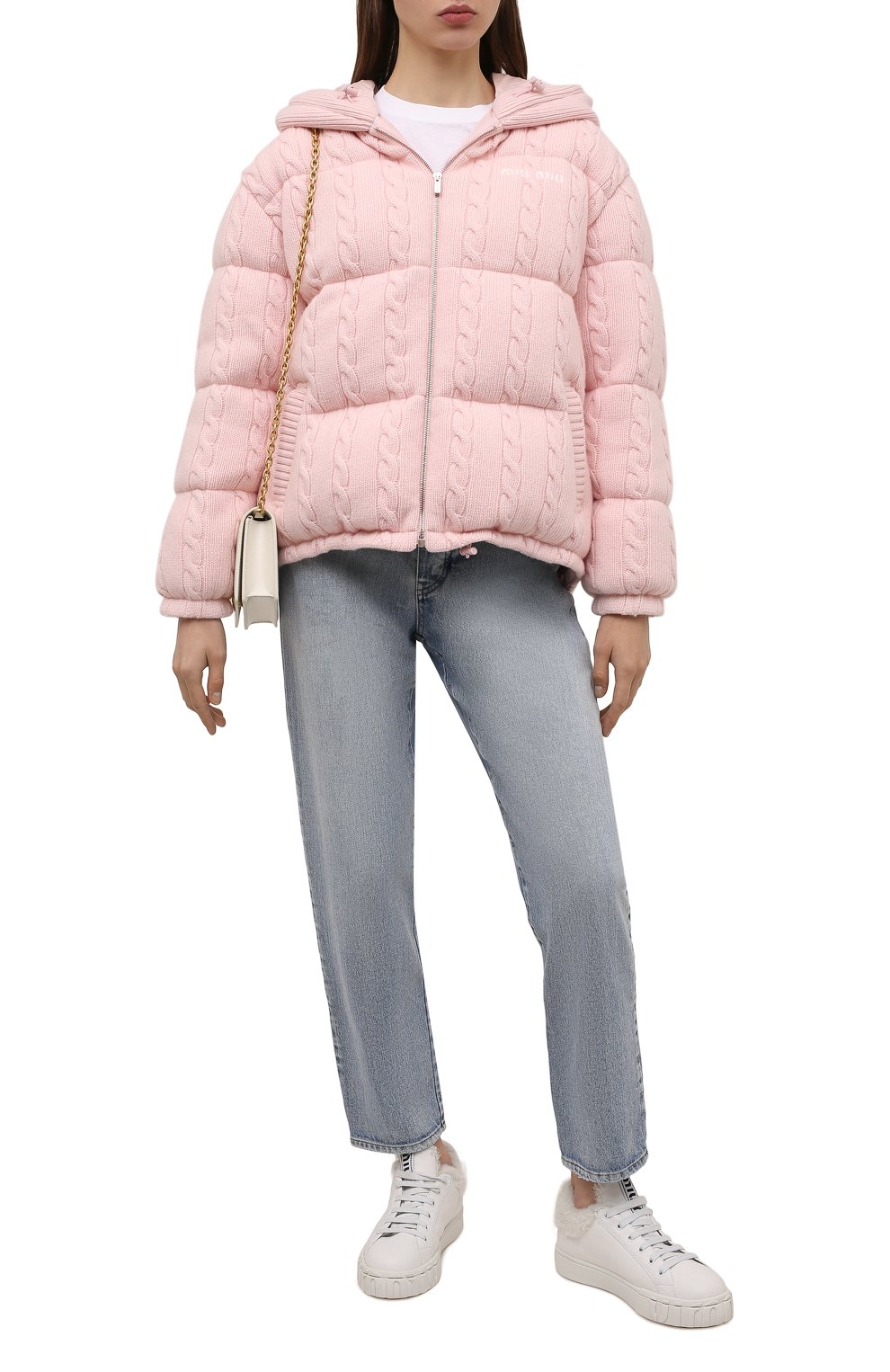 Пуховик из шерсти и кашемира MIU MIU, арт. ML725-1ZHW-F0442, фото 2