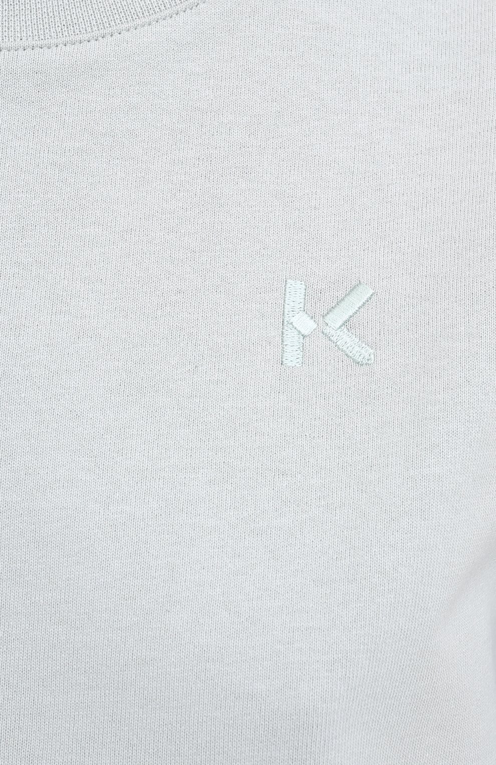 Хлопковая футболка KENZO серого цвета по цене 12100 руб., арт. FA62TS9104SK, фото 5 Хлопковая футболка KENZO, арт. FA62TS9104SK, фото 5
