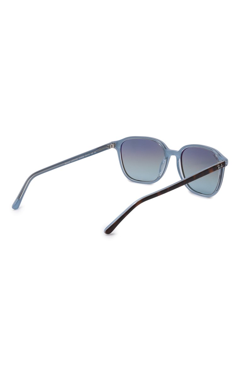 Женские солнцезащитные очки RAY-BAN голубого цвета, арт. 2193-13163M | Фото 5 (Нос: Не проставлено; Региональные ограничения белый список (Axapta Mercury): Не проставлено; Тип очков: С/з; Материал: Пластик; Кросс-КТ: С/з-унисекс; Очки форма: Квадратные; Оптика Гендер: оптика-унисекс)
