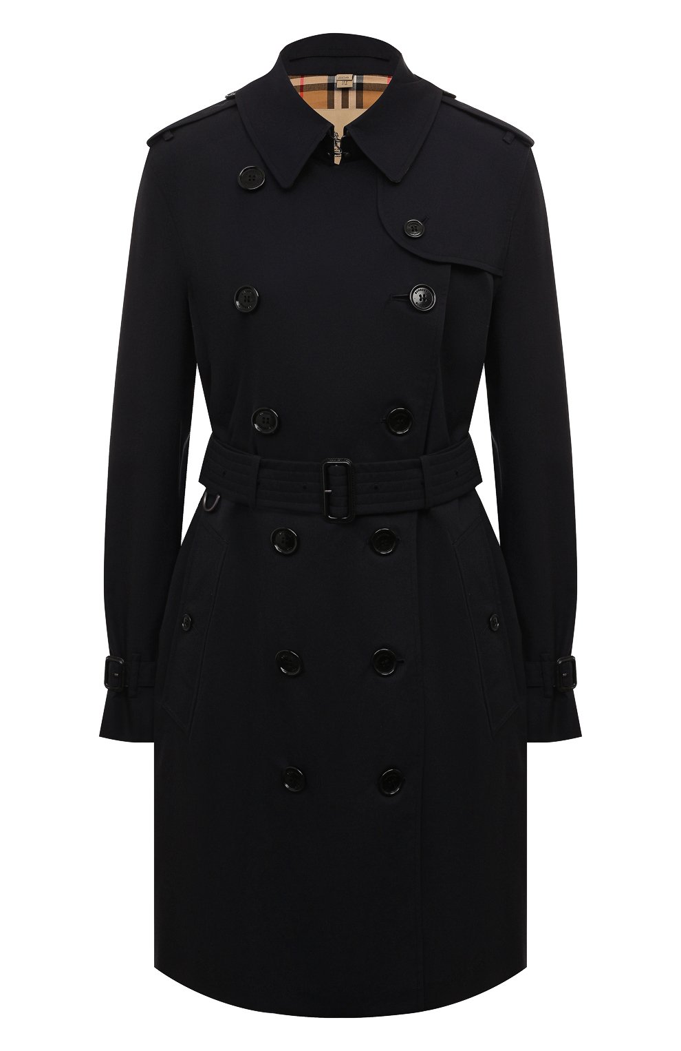 Хлопковый тренч BURBERRY черного цвета по цене 290500 руб., арт. 8045775, фото 1 Хлопковый тренч BURBERRY, арт. 8045775, фото 1