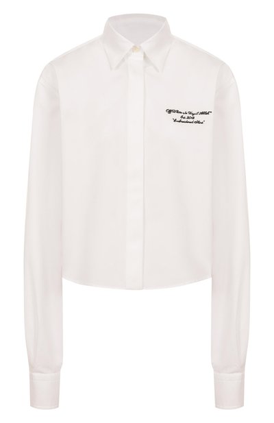 Женская хлопковая рубашка OFF-WHITE, арт. 0WGE02AS25FAB0010110