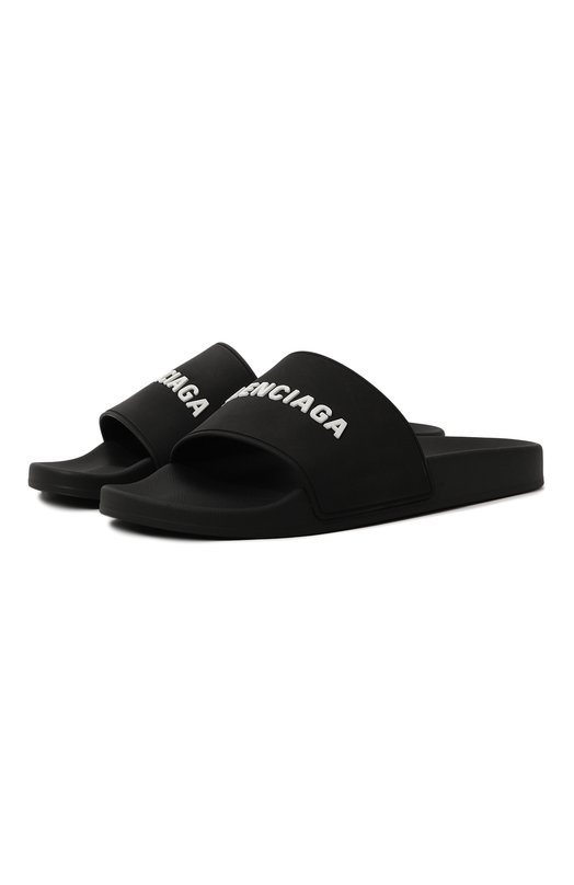 Резиновые шлепанцы Pool Balenciaga 565826/W1S80 Чёрный 565826/W1S80
