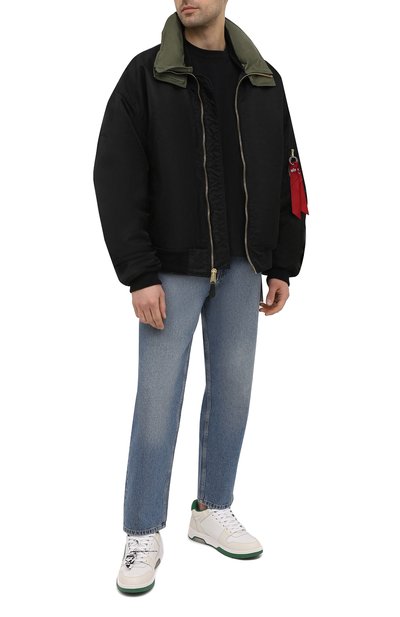 Кожаные кеды out of office OFF-WHITE, арт. 0MIA189R21LEA0010155, фото 2