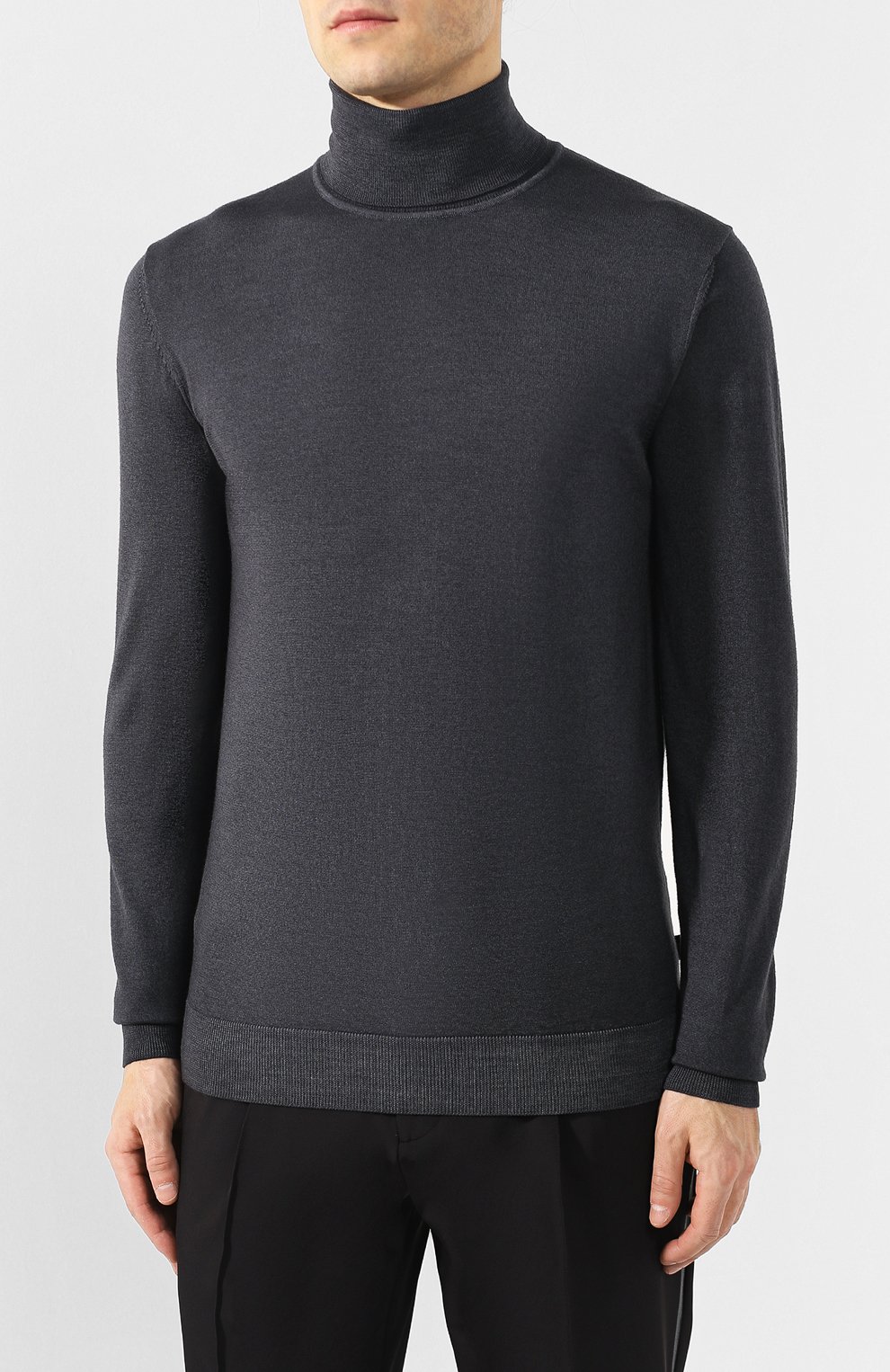 Водолазка из шерсти и шелка BOSS, арт. 50419133, фото 3