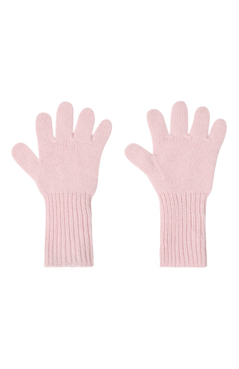 Детские кашемировые перчатки GIORGETTI CASHMERE светло-розового цвета, арт. MB1699 | Фото 2 (Материал: Текстиль, Кашемир, Шерсть; Материал сплава: Проставлено; Нос: Не проставлено)
