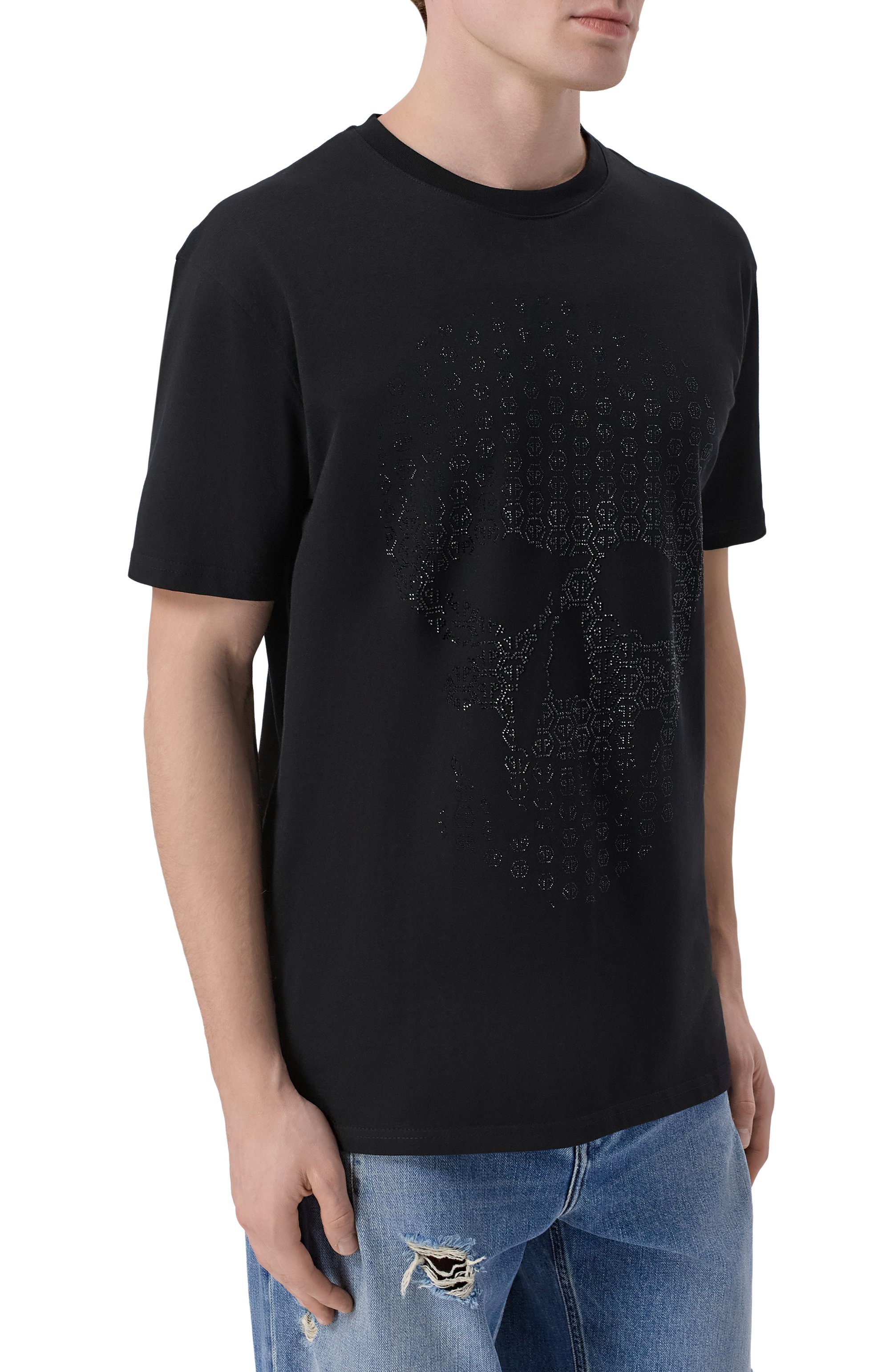 Хлопковая футболка PHILIPP PLEIN, арт. SAFC MTK8686 PJY002N, фото 3