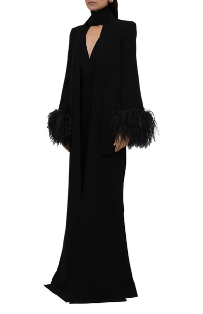 Комбинезон с отделкой перьями ELIE SAAB, арт. 12299, фото 3