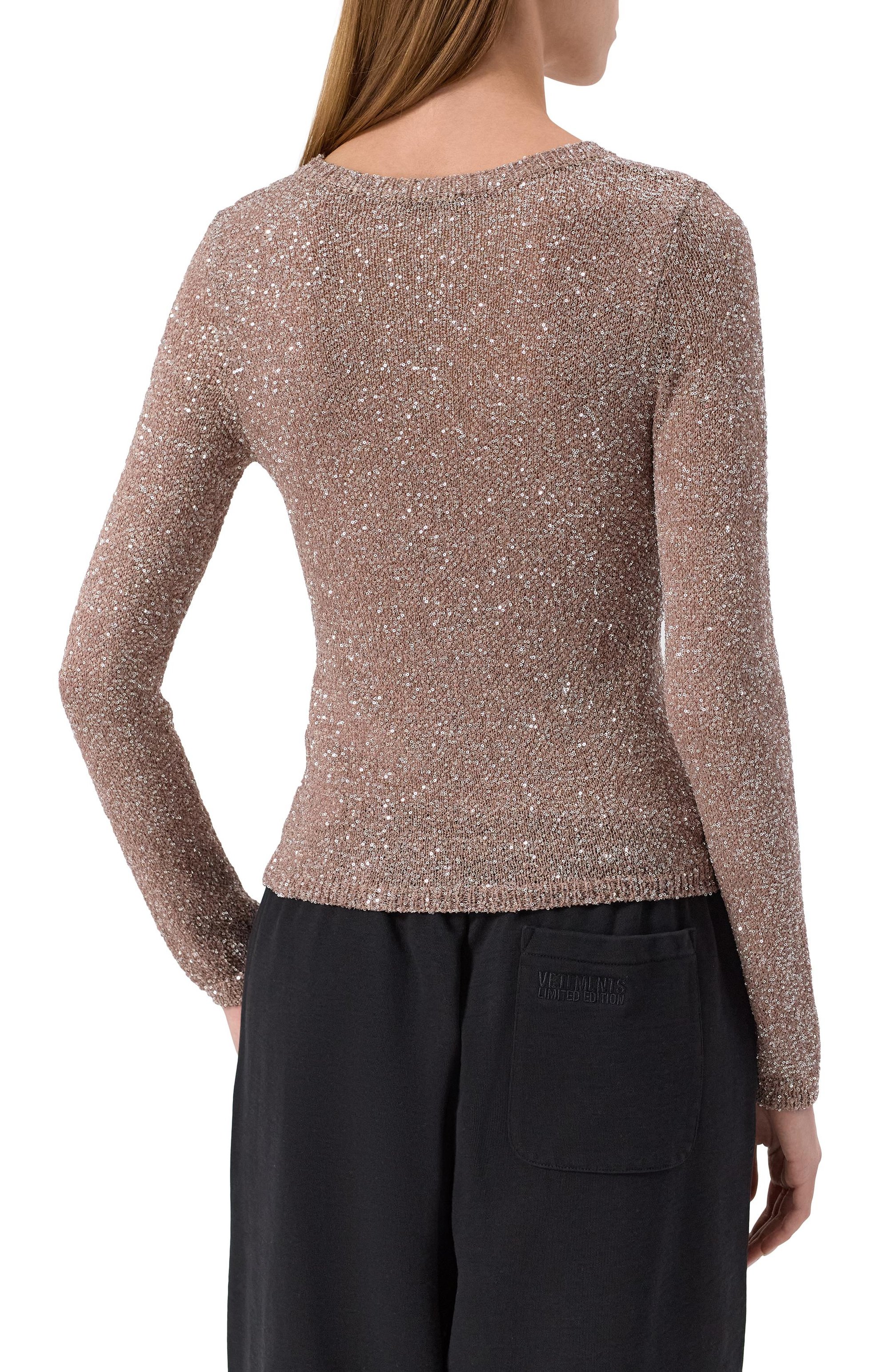 Пуловер с отделкой пайетками BALENCIAGA, арт. 813115/T7196, фото 4