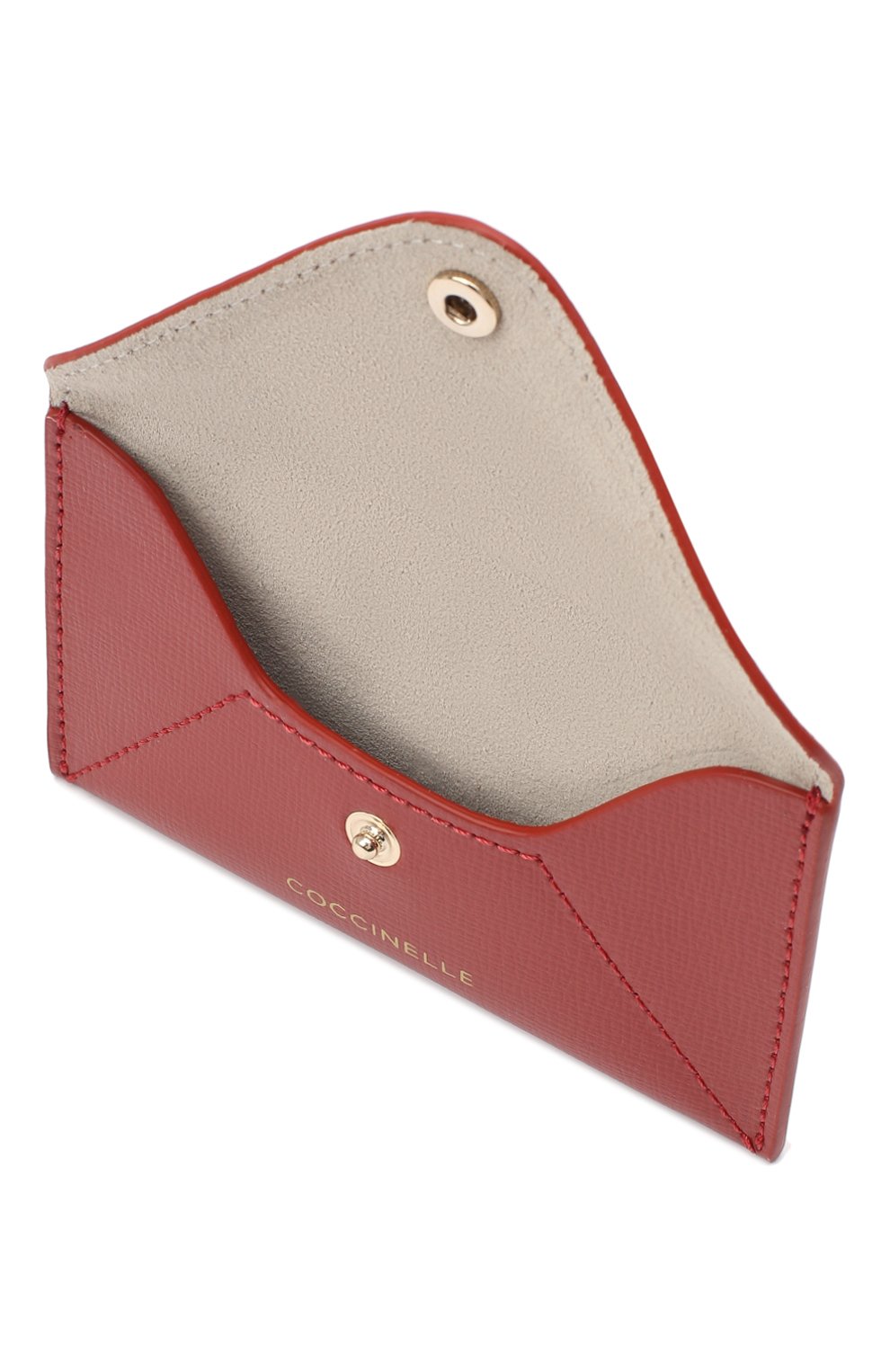Кожаный футляр для кредитных карт COCCINELLE бордового цвета по цене 3850 руб., арт. E2 G65 12 83 05, фото 3 Кожаный футляр для кредитных карт COCCINELLE, арт. E2 G65 12 83 05, фото 3