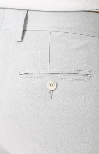 Укороченные брюки из смеси льна и вискозы KITON, арт. D38103K09G55, фото 5