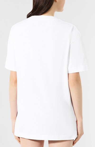 Хлопковая футболка PALM ANGELS, арт. PMAA001F194130040188/W, фото 4