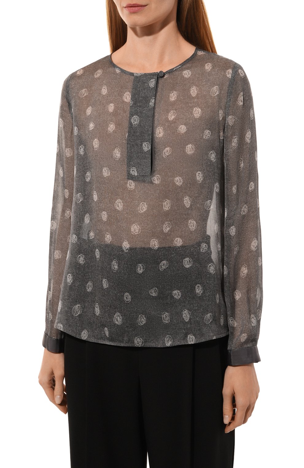 Шелковая блузка EMPORIO ARMANI, арт. EW000170/TE10522, фото 3