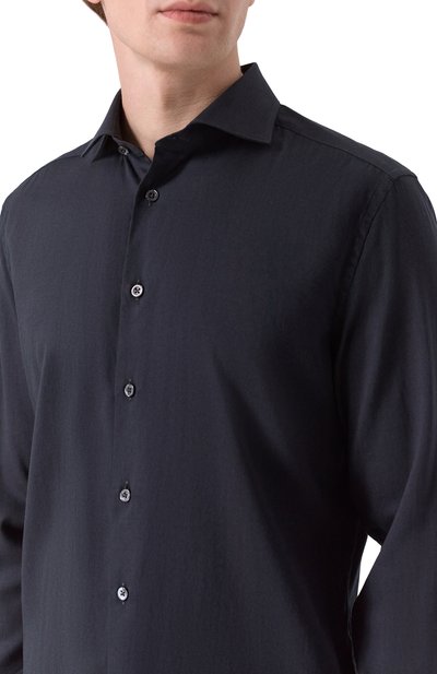 Сорочка из хлопка и вискозы CORNELIANI, арт. 26P002-2611300, фото 5