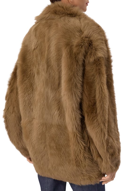 Дубленка из овчины Petar Petrov F25FM3/SHEARLING Коричневый  F25FM3/SHEARLING Фото 4