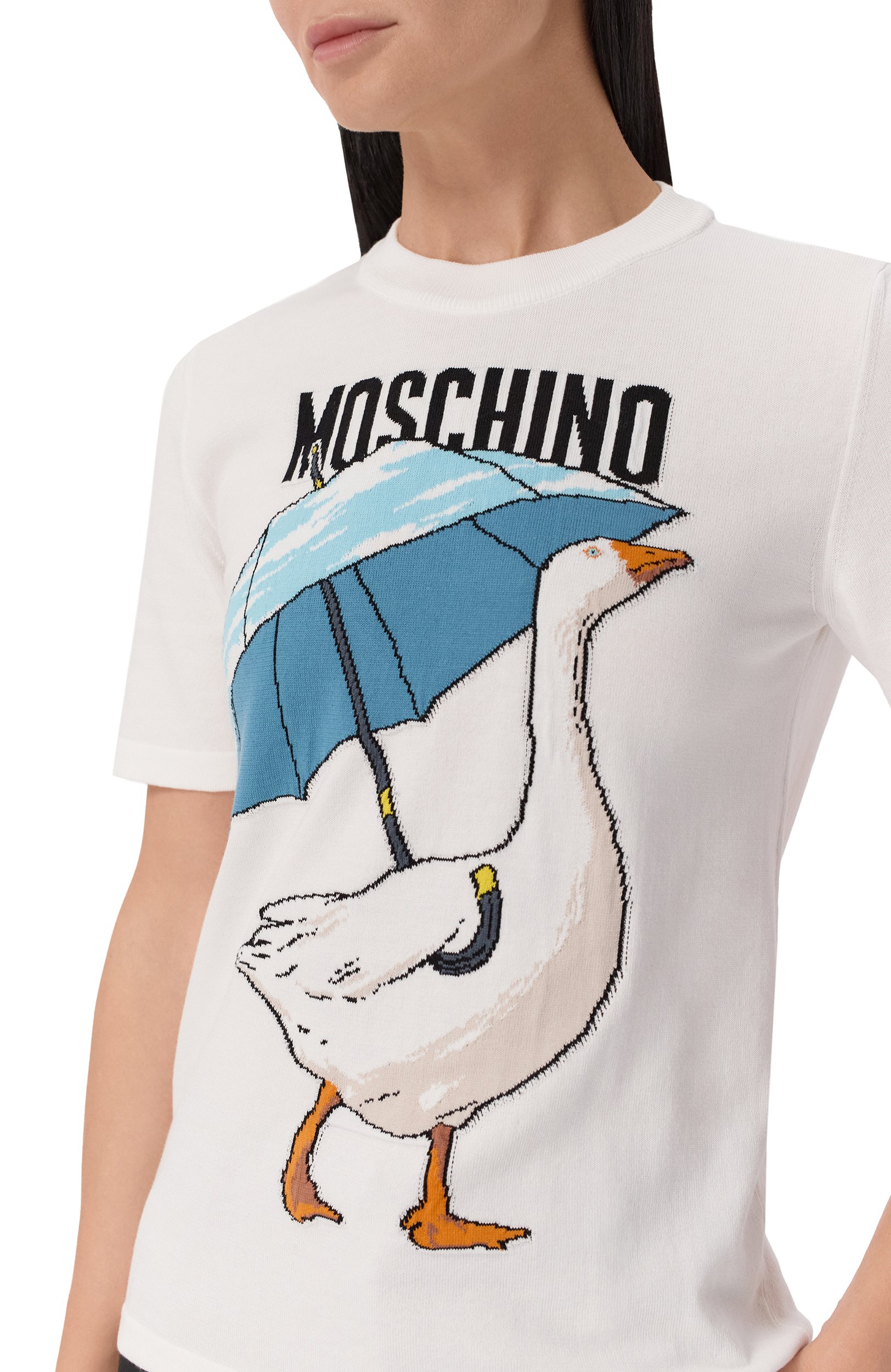 Хлопковый пуловер MOSCHINO, арт. J0919/5511, фото 5