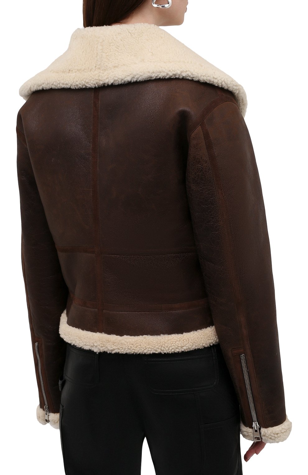 Дубленка из овчины JW ANDERSON темно-коричневого цвета по цене 486500 руб., арт. LJ0003 PG0368, фото 4 Дубленка из овчины JW ANDERSON, арт. LJ0003 PG0368, фото 4