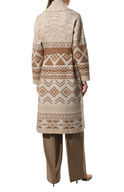 Кардиган из шерсти и шелка D.EXTERIOR бежевого цвета по цене 94100 руб., арт. 55227, фото 4 Кардиган из шерсти и шелка D.EXTERIOR, арт. 55227, фото 4