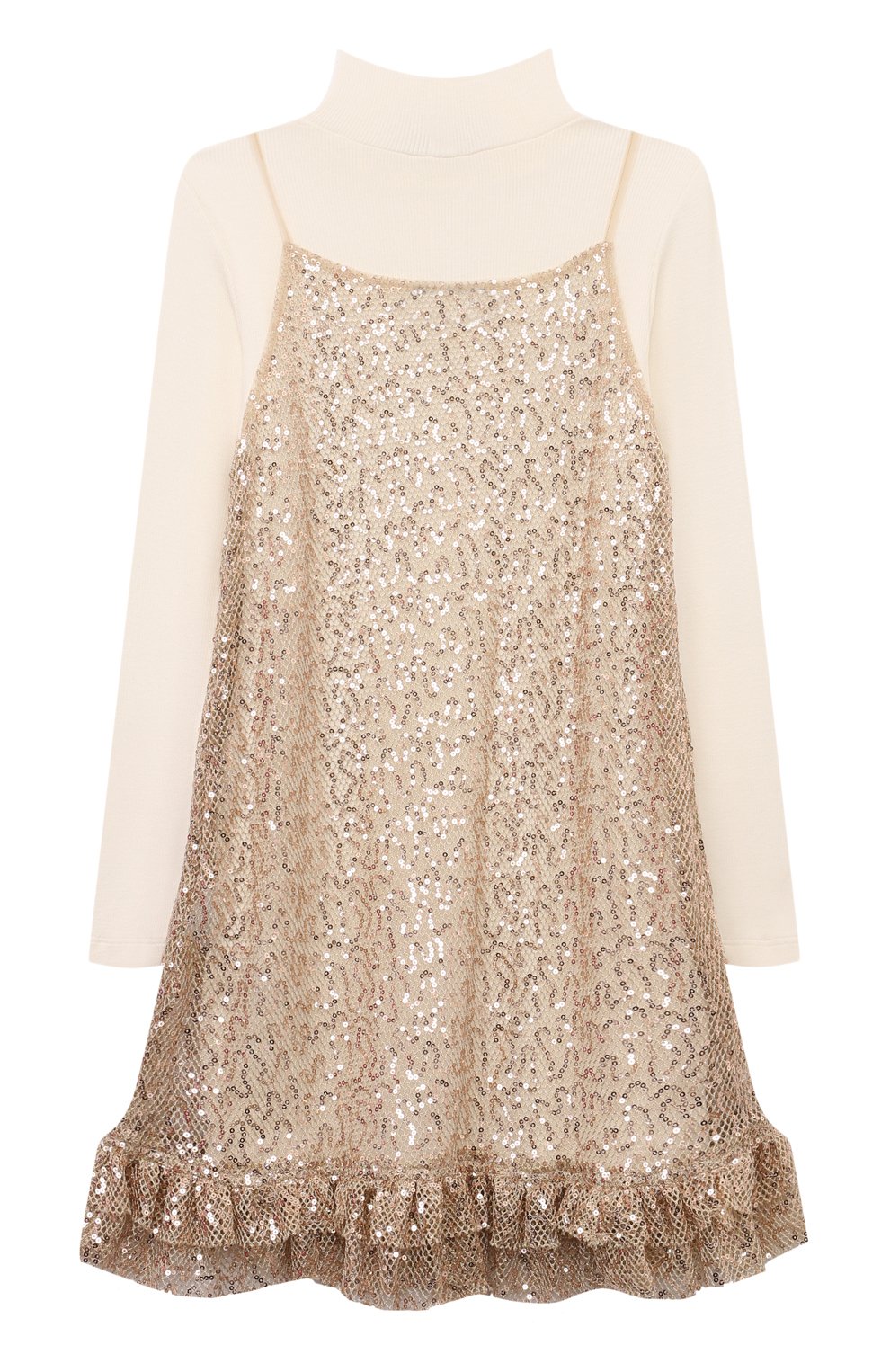 Комплект из водолазки и сарафана MONNALISA, арт. 41D908, фото 2