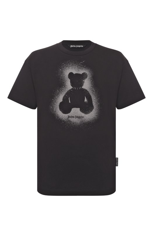 Хлопковая футболка Palm Angels PMAA109S26JER001 Чёрный PMAA109S26JER001