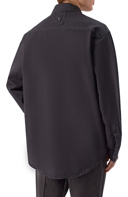 Хлопковая рубашка White Sand 26SU20/63 Чёрный  26SU20/63 Фото 4