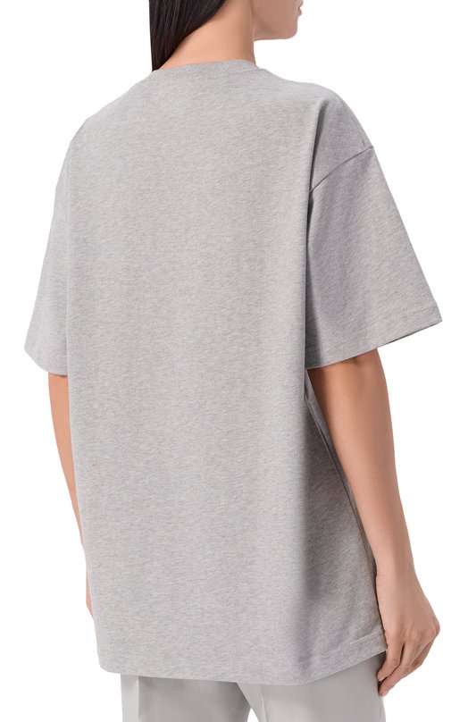 Хлопковая футболка 12 STOREEZ 136681 Серый  136681 Фото 4