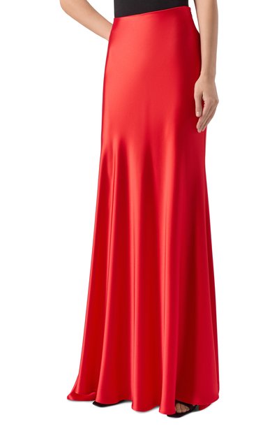 Атласная юбка KITON красного цвета по цене 207000 руб., арт. D54221K04S7517, фото 3 Атласная юбка KITON, арт. D54221K04S7517, фото 3