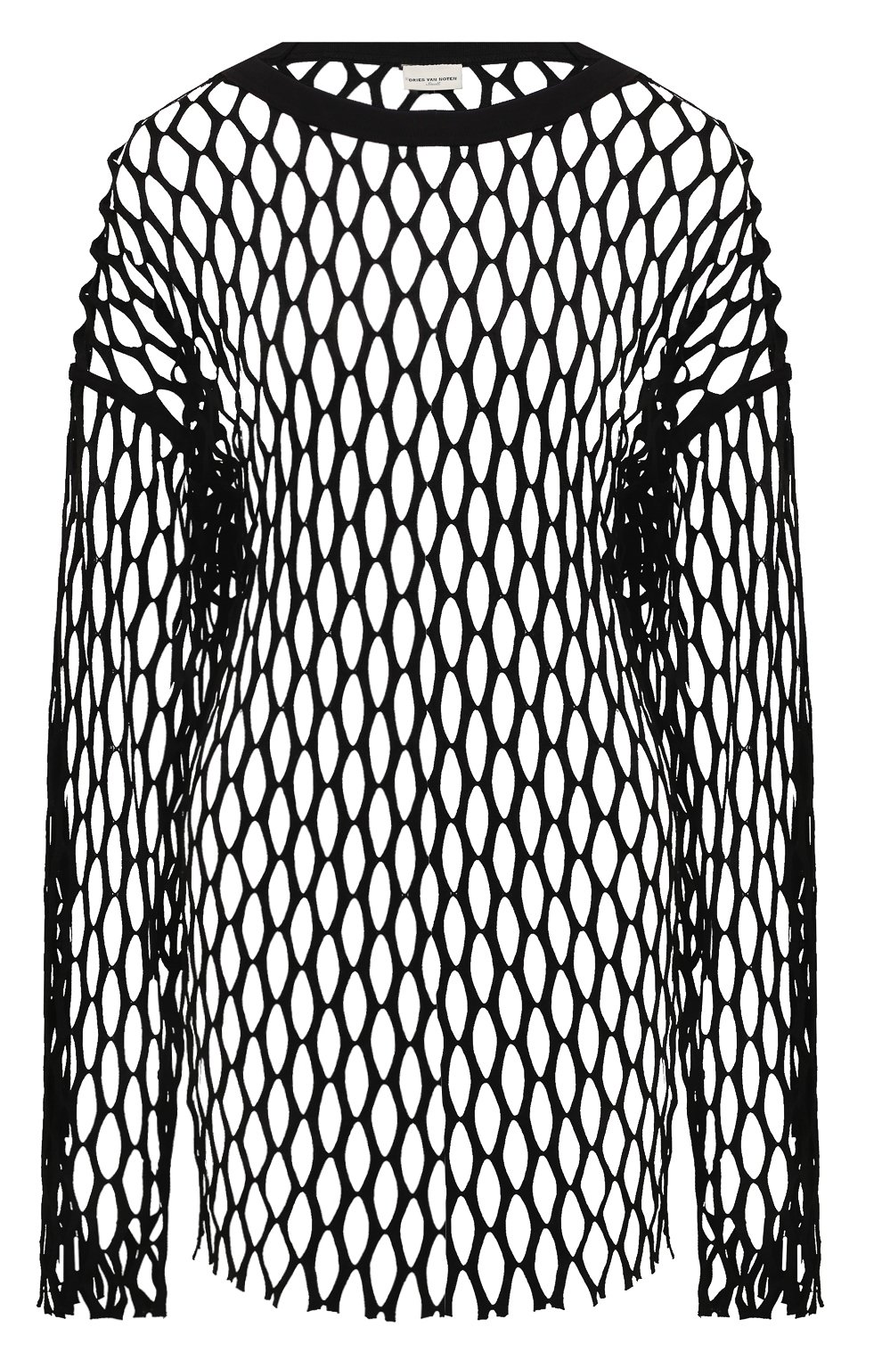Пуловер DRIES VAN NOTEN черного цвета по цене 28200 руб., арт. 211-11168-2632, фото 1 Пуловер DRIES VAN NOTEN, арт. 211-11168-2632, фото 1