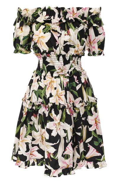 Женское хлопковое платье DOLCE & GABBANA, арт. F6A0UT/HS5E0