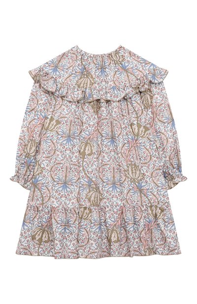 Платье из вискозы IL GUFO разноцветного цвета по цене 21100 руб., арт. A23VL556R4004/5A-8A, фото 2 Платье из вискозы IL GUFO, арт. A23VL556R4004/5A-8A, фото 2