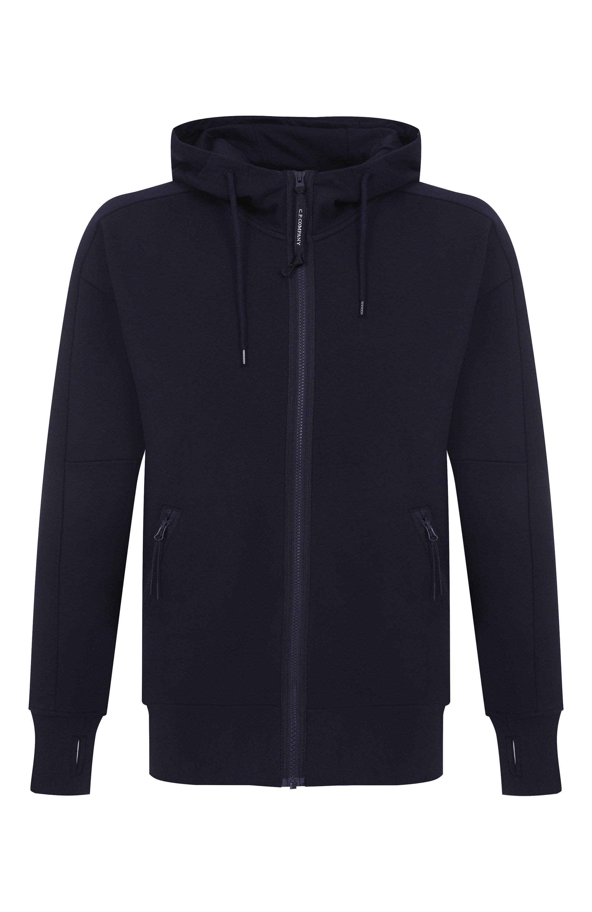 Хлопковая толстовка C.P. COMPANY темно-синего цвета по цене 39950 руб., арт. RCCMSS715A005086W, фото 1 Хлопковая толстовка C.P. COMPANY, арт. RCCMSS715A005086W, фото 1