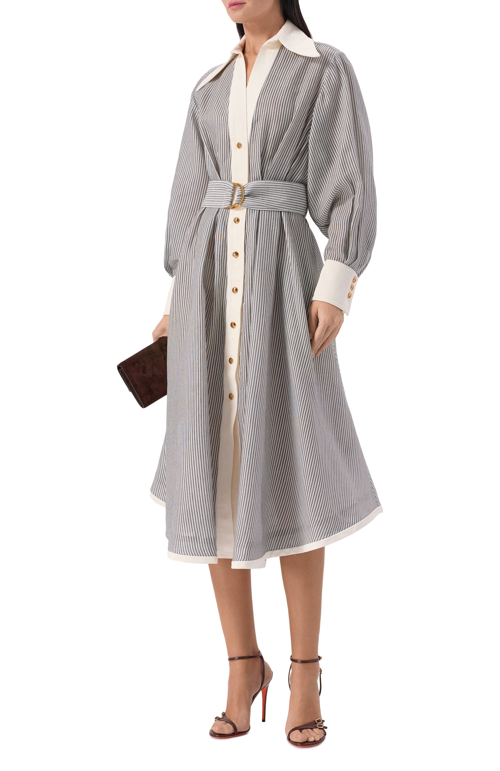 Кожаные босоножки SANTONI, арт. WHLG71957UT2TFEN, фото 3