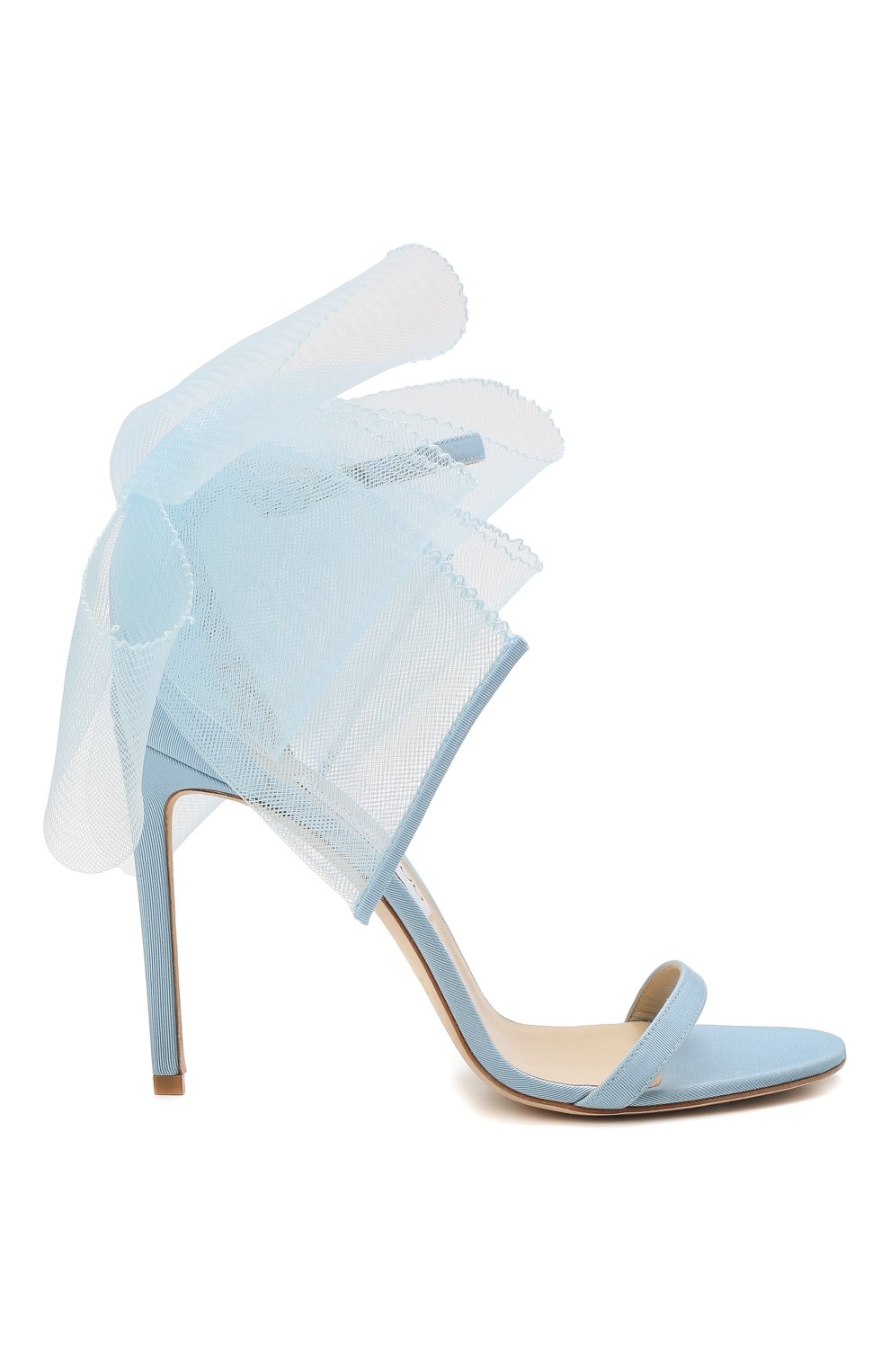 Текстильные босоножки aveline 100 JIMMY CHOO, арт. AVELINE 100/YMG, фото 7