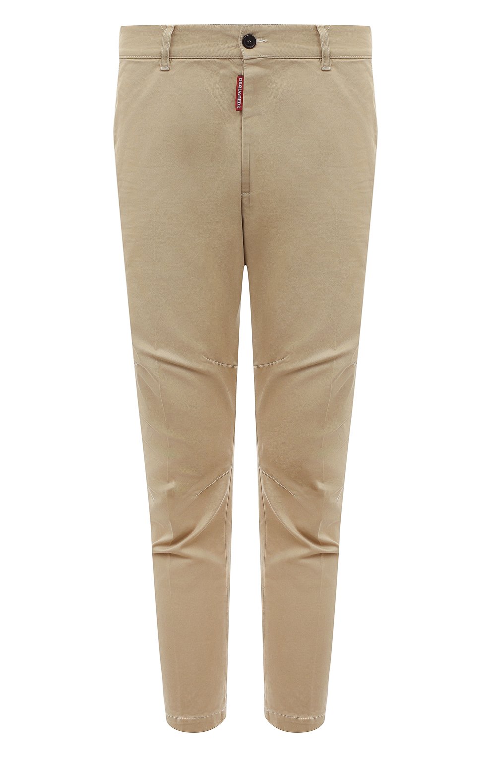 Хлопковые брюки DSQUARED2 бежевого цвета по цене 56650 руб., арт. S74KB0771/S39021, фото 1 Хлопковые брюки DSQUARED2, арт. S74KB0771/S39021, фото 1