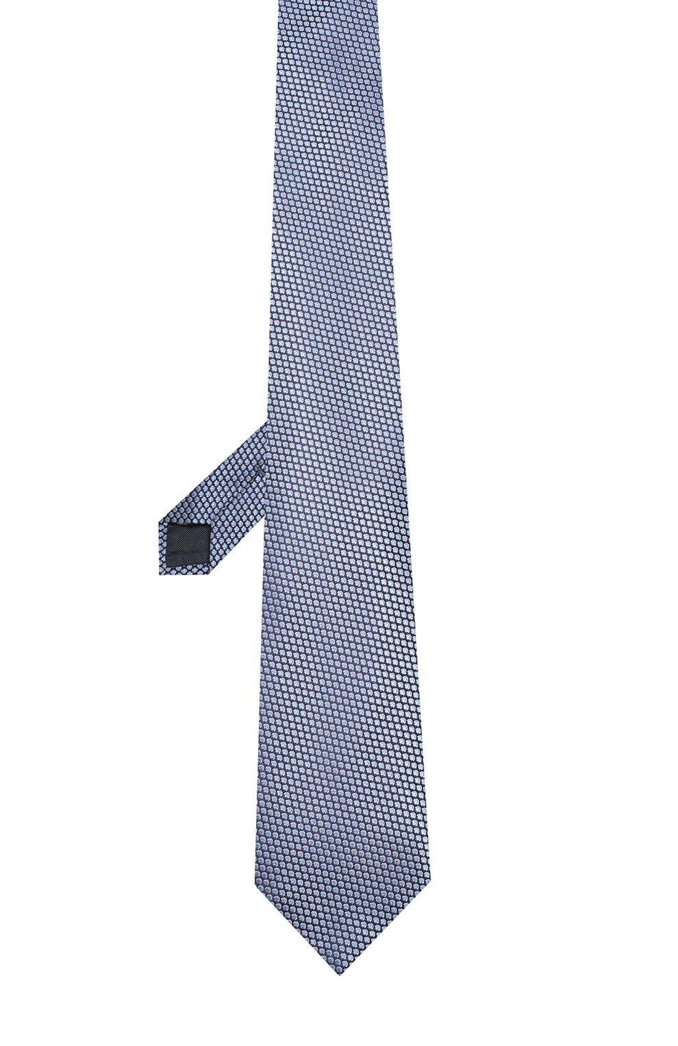Шелковый галстук с узором ZEGNA голубого цвета по цене 22850 руб., арт. Z3E20/1XW, фото 2 Шелковый галстук с узором ZEGNA, арт. Z3E20/1XW, фото 2