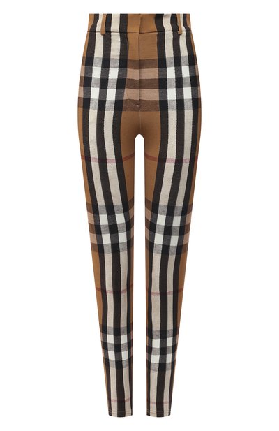 Женские брюки из вискозы и шелка BURBERRY, арт. 4566766