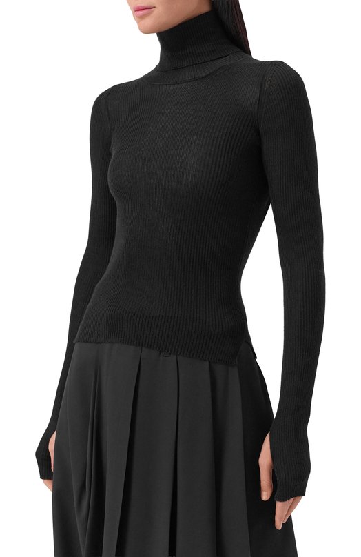 Водолазка из кашемира и шелка Isabel Benenato DK106F25 Чёрный  DK106F25 Фото 3