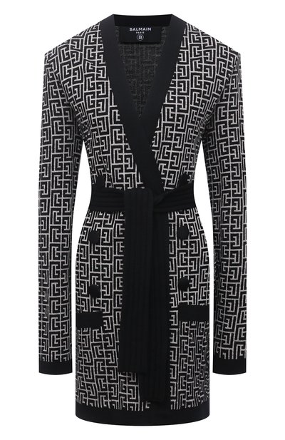 Женский кардиган из шерсти и льна BALMAIN, арт. VF0KN000/K256