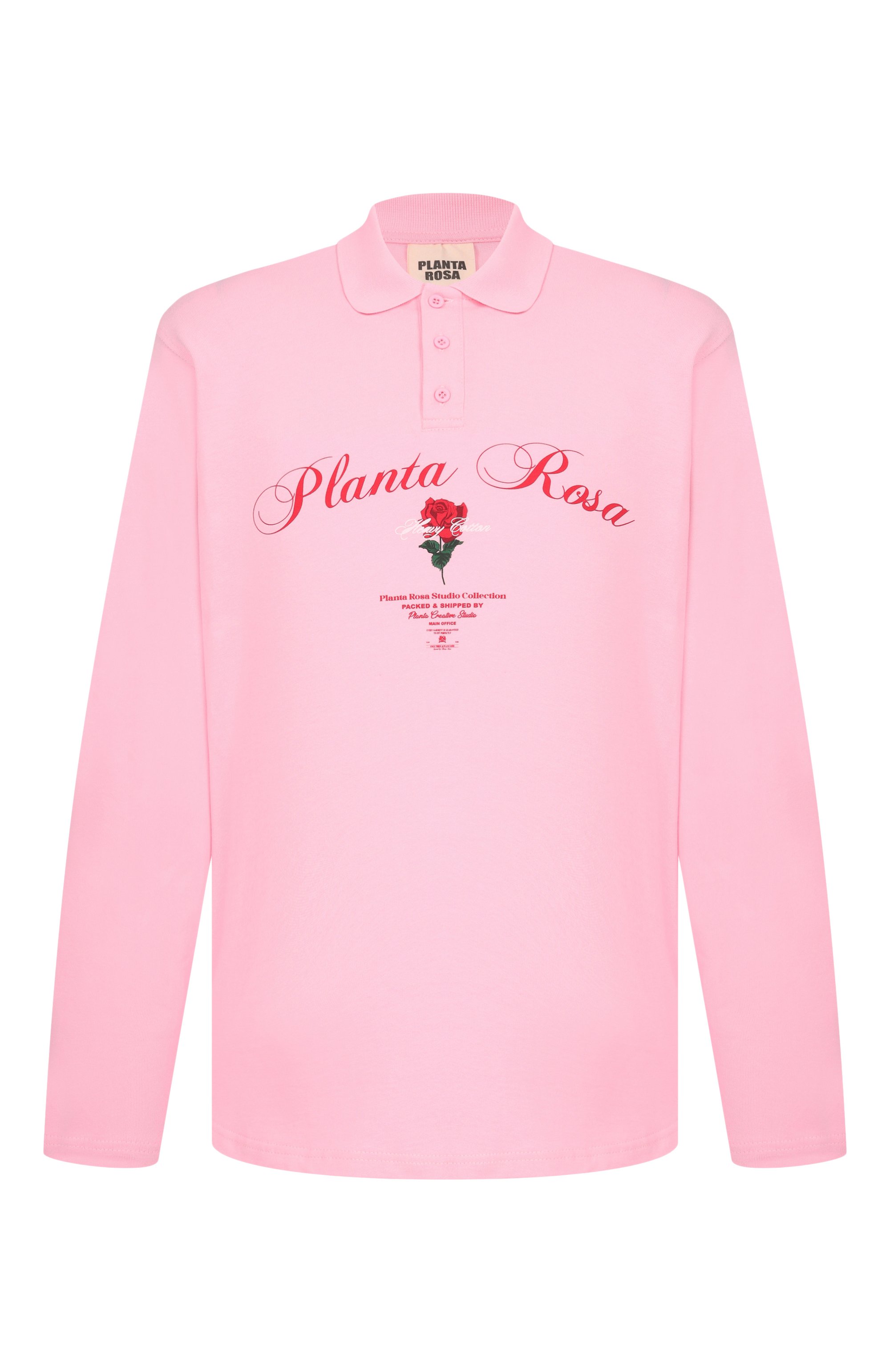Хлопковое поло PLANTA ROSA, арт. PR/POLOLONG/ROSE/220, фото 1