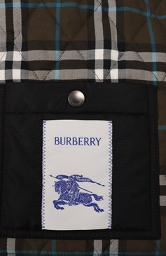 Женская куртка BURBERRY черного цвета, арт. 8105097 | Фото 7 (Рукава: Длинные; Материал внешний: Синтетический материал; Материал подклада: Хлопок; Длина (верхняя одежда): Короткие; Кросс-КТ: Легкие, Куртка; Стили: Кэжуэл)