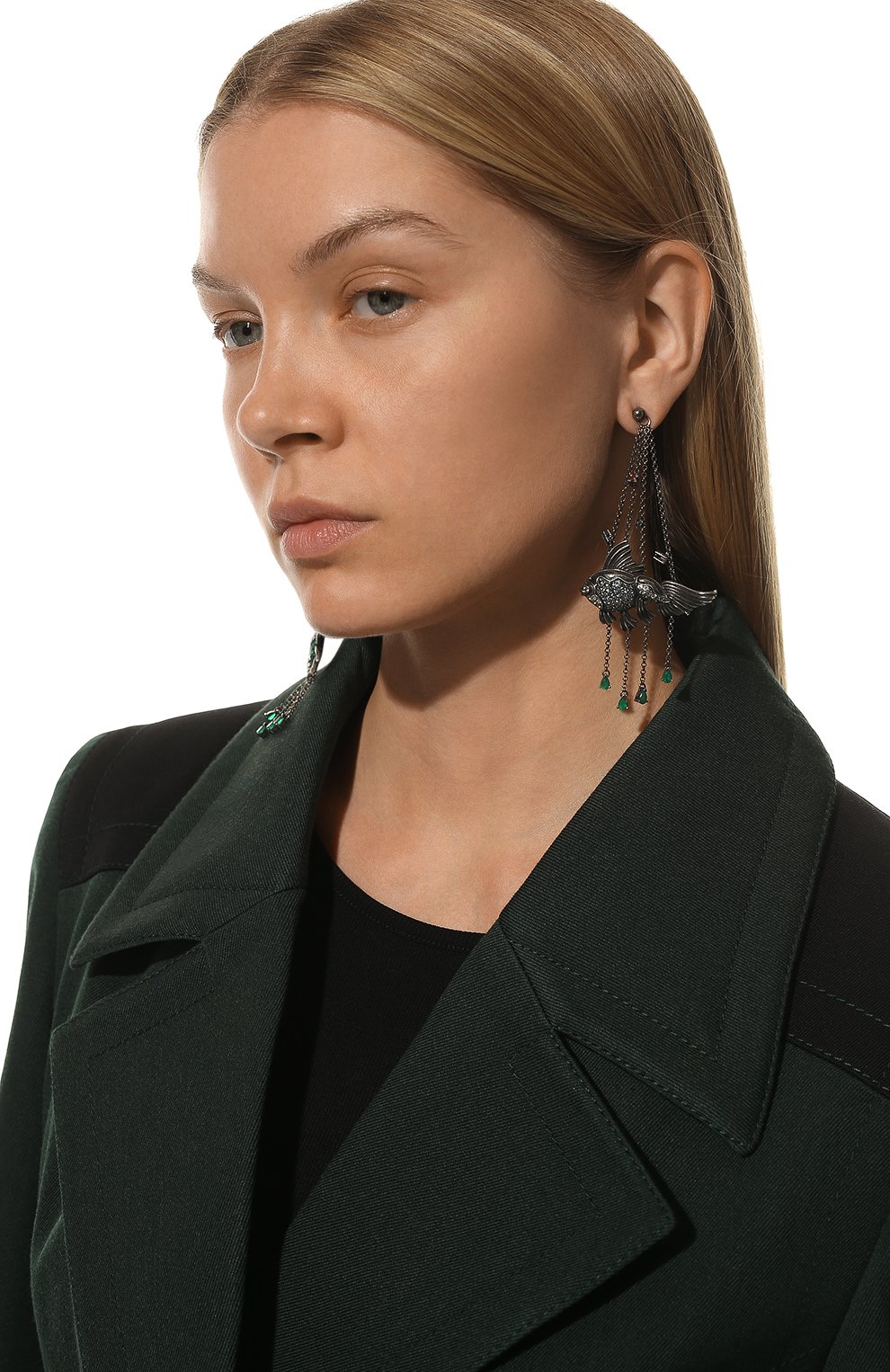 Серьги рыбы 57 sides of heart DZHANELLI, арт. 0292, фото 3