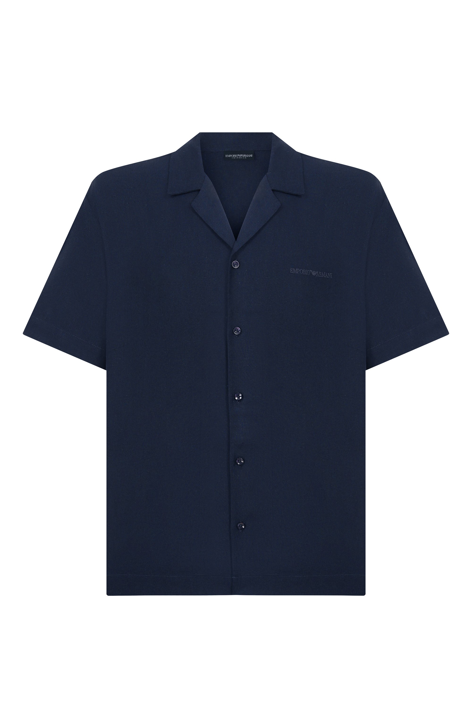 Рубашка изо льна и вискозы EMPORIO ARMANI, арт. EM000593/AF20590, фото 1