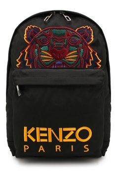 Женский рюкзак tiger KENZO черного цвета, арт. F855SF300F20 | Фото 1 (Материал сплава: Проставлено, Проверено; Статус проверки: Проверено, Проверена категория; Материал: Текстиль; Драгоценные камни: Проставлено; Стили: Спорт; Размер: large)