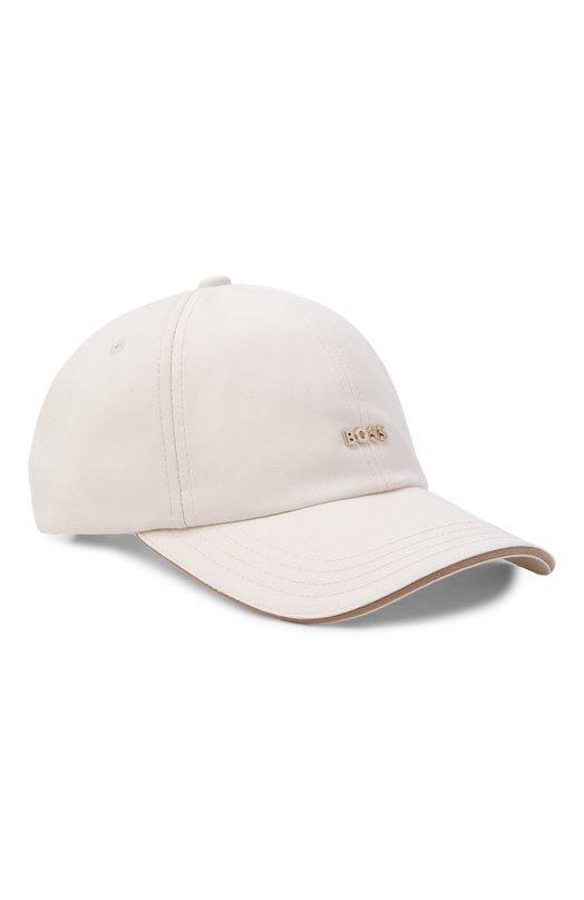 Хлопковая бейсболка BOSS 50533367 Кремовый 50533367