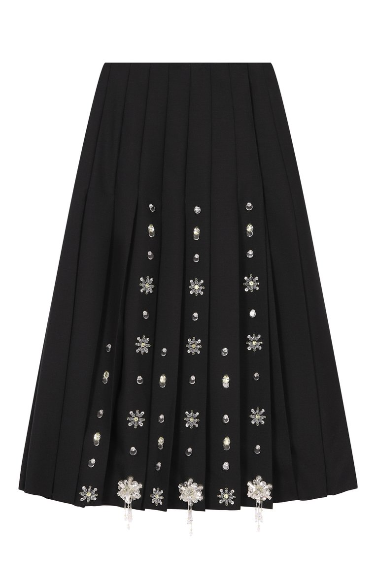 Плиссированная юбка PRADA, арт. P128SR-1X9N-F0002, фото 1