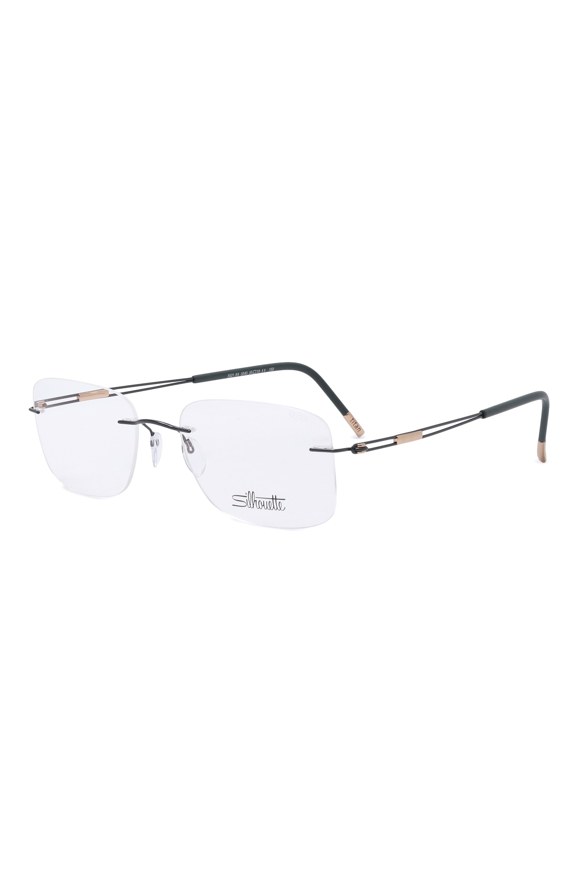 Оправа SILHOUETTE зеленого цвета по цене 36100 руб., арт. 5521/5540, фото 1 Оправа SILHOUETTE, арт. 5521/5540, фото 1