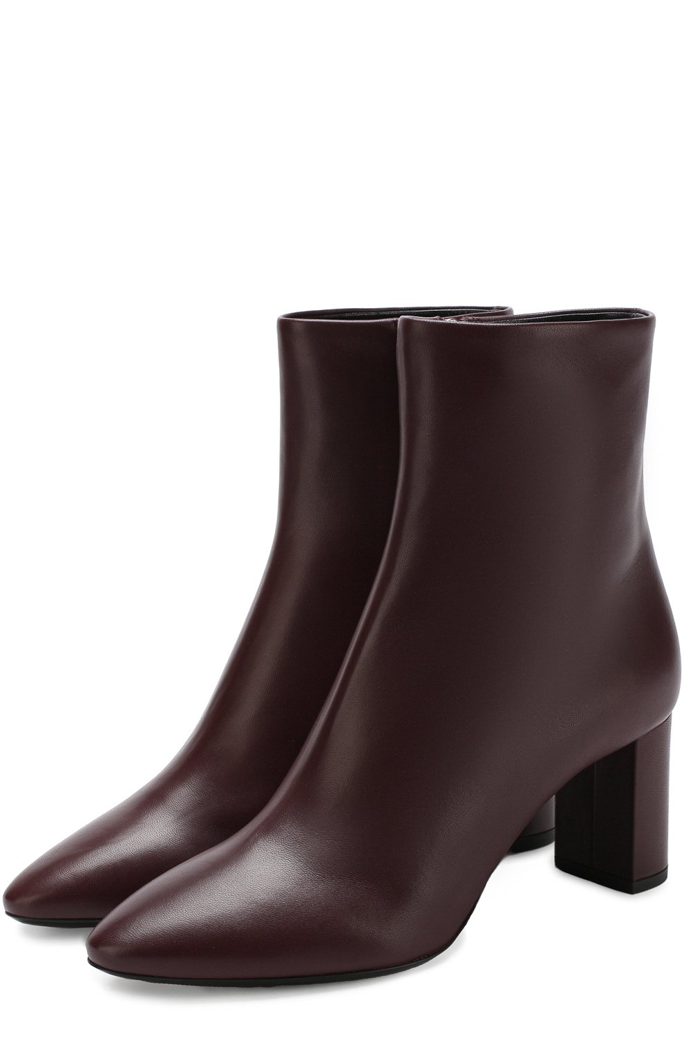 Кожаные ботильоны lou на устойчивом каблуке SAINT LAURENT, арт. 527495/0RR00, фото 1