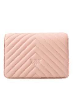 Женская сумка love mini PINKO розового цвета, арт. 100067/A0GK | Фото 6 (Драгоценные камни: Проставлено; Размер: mini; Материал сплава: Проставлено; Ремень/цепочка: На ремешке; Материал: Натуральная кожа)
